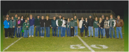 Seniors from golf, volleyball, and cross-country honored on Oct. 17. Photo by J. Bunstine.